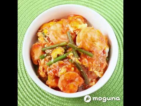 とろとろ卵とえびチリのやみつき丼 えびチリ卵丼 ｜ moguna[モグナ]