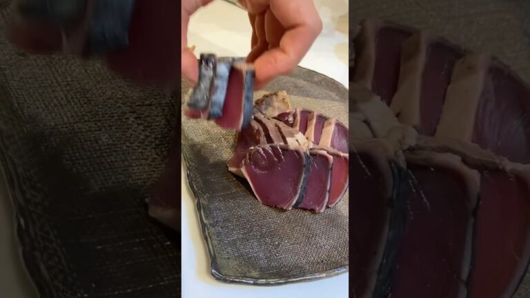 邪道ごはん、鰹のタタキに豆板醤&焼肉のタレ&マヨネーズ#shorts