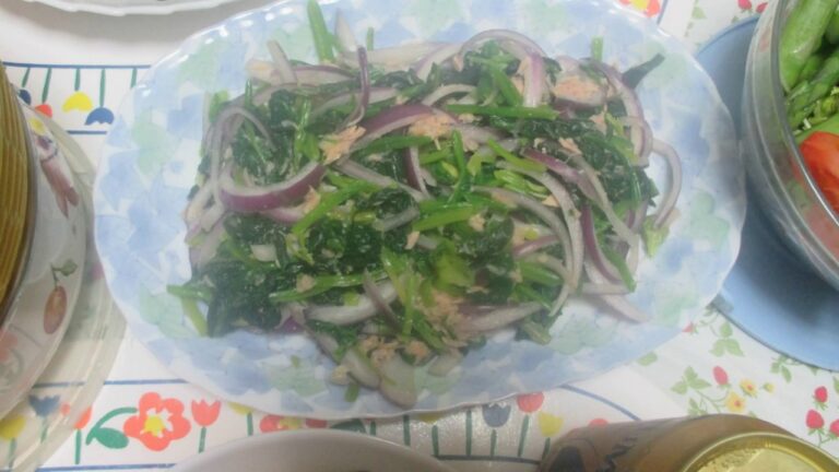 ほうれん草とツナの和えもの