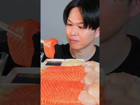 Mukbang ASMR Salmon サーモン #shorts