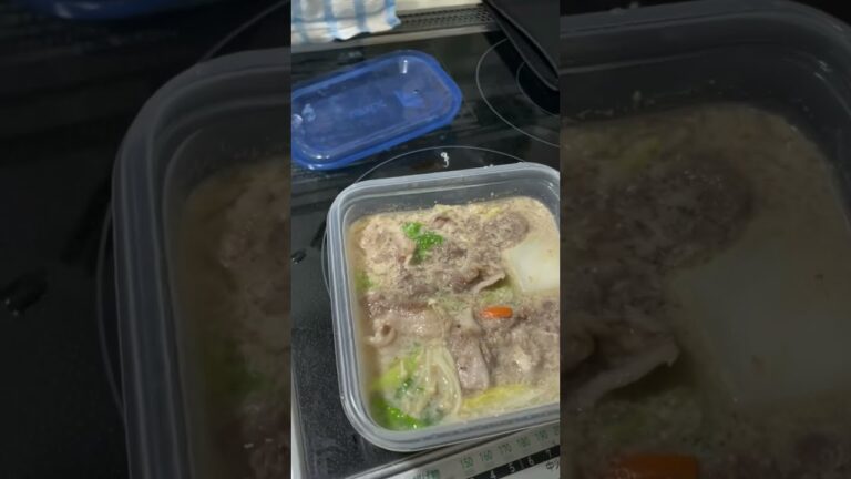 【社会人の夕食】栗ごはんとごま豆乳鍋(2個目)