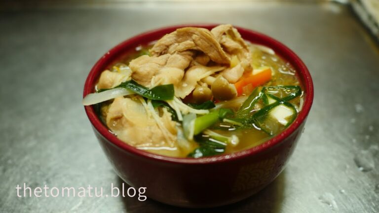 男の素人料理。中華風春雨スープ