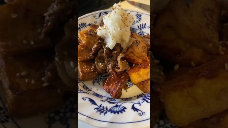 牛肉と厚揚げの韓国風甘辛炒め