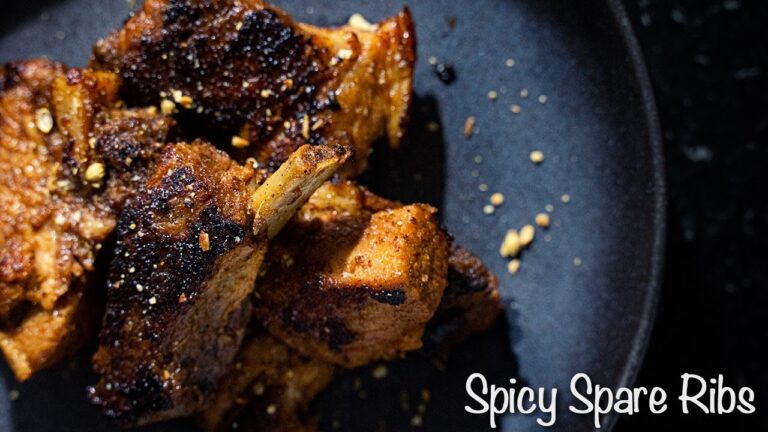 【スパイシースペアリブ】ほどける程柔らかい骨付き肉！オープン不要のBBQでも活躍レシピ！