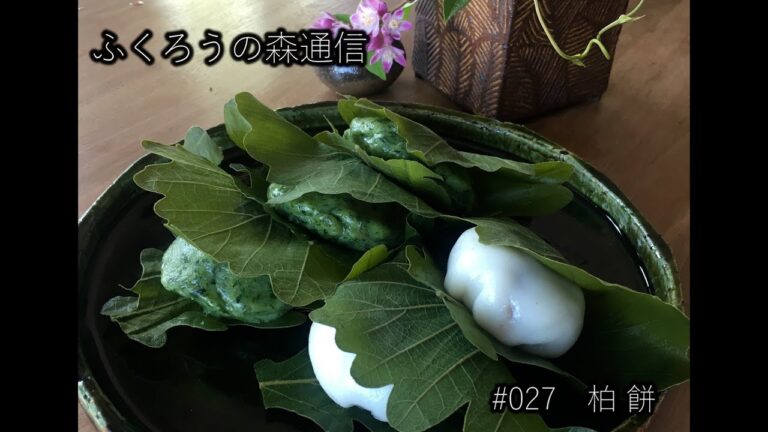 【簡単和菓子】柏餅の作り方/ふくろうの森通信#027