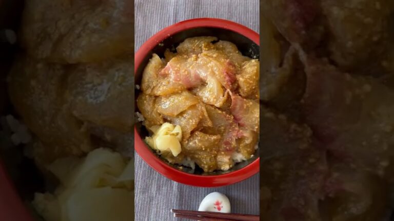 鯛の胡麻漬け丼＆あら汁