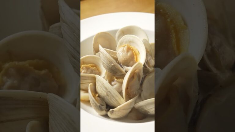 素材を楽しむ。貝の酒蒸し#shorts #ホンビノス #clam
