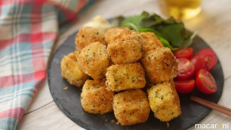 濃厚もちもち！ 即席 塩 豆腐で 2種の コロコロ チーズ フライ のレシピ 作り方