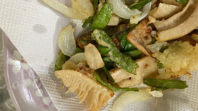 たけのこの天ぷら🍤筍が柔らかくなります。