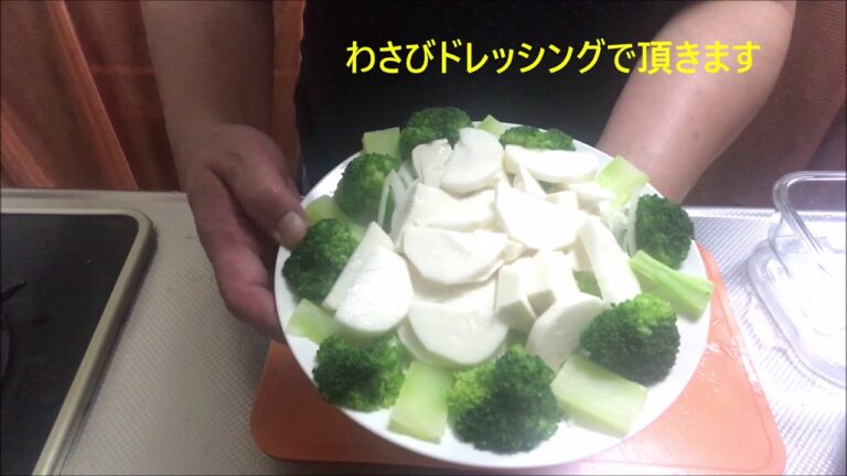 家飲み始めませんかぁ～　ブロッコリーと長芋のサラダとかぼちゃの甘辛煮