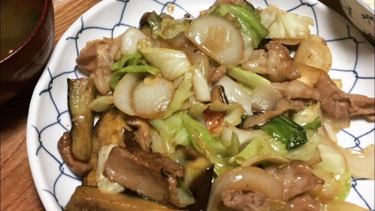 茄子オイマヨ炒め 超早送り