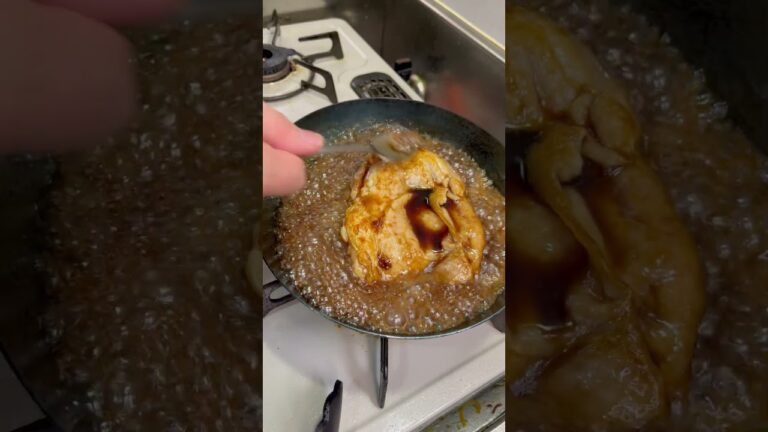 照り焼きチキン丼を作ります！目分量はミスります！ #shorts