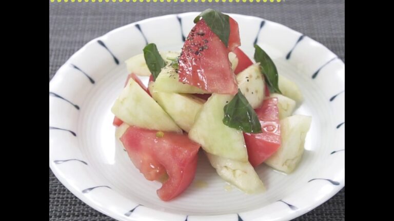 トマトとバジルを使って彩りよく なすのやわらか漬け ｜ moguna[モグナ]