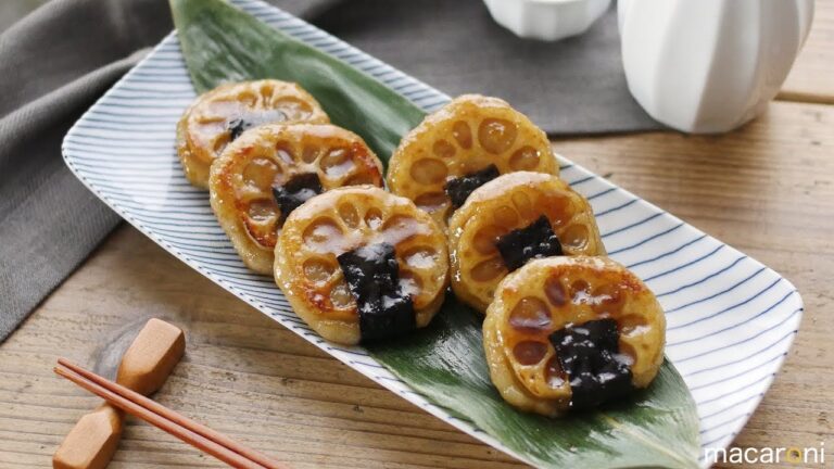 ふわっと香る。もっちりれんこん餅のわさび磯辺 のレシピ 作り方