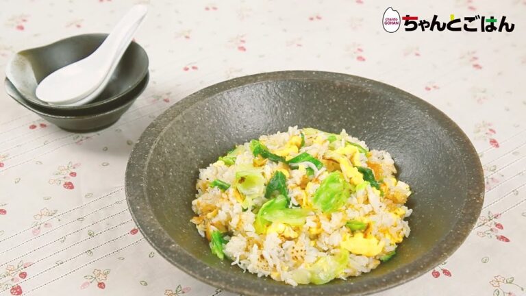 【動画レシピ】包丁いらず！しらすチャーハン