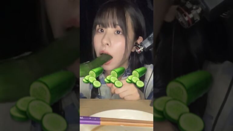 冷やしきゅうりを食べる #asmr #mukbang #asmrfood