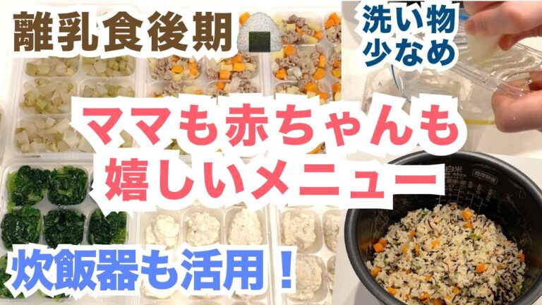 【10ヶ月赤ちゃん】ストック作り！ひじきの炊き込みご飯 肉じゃが 肉団子 煮物など【離乳食後期】