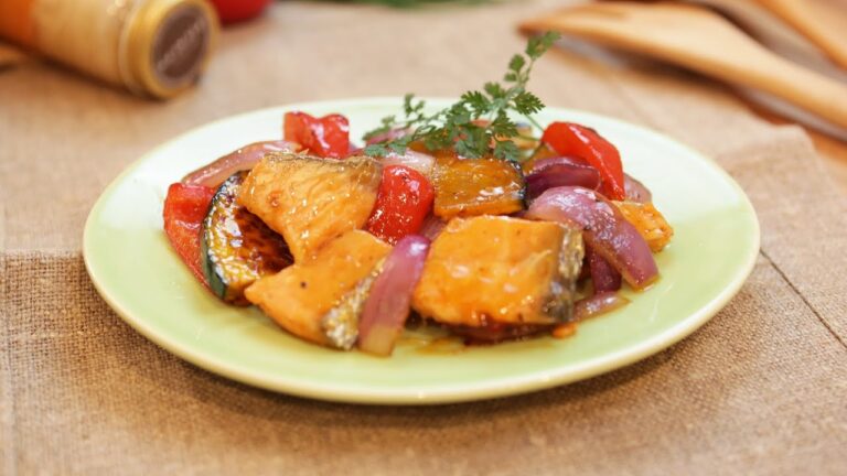 サーモンと野菜の焼きマリネ