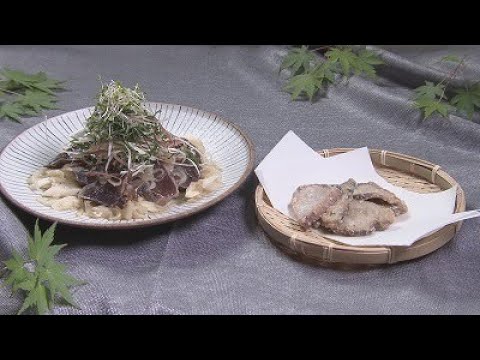 かつおのたたき新玉ねぎ漬けとかつおの竜田揚げ