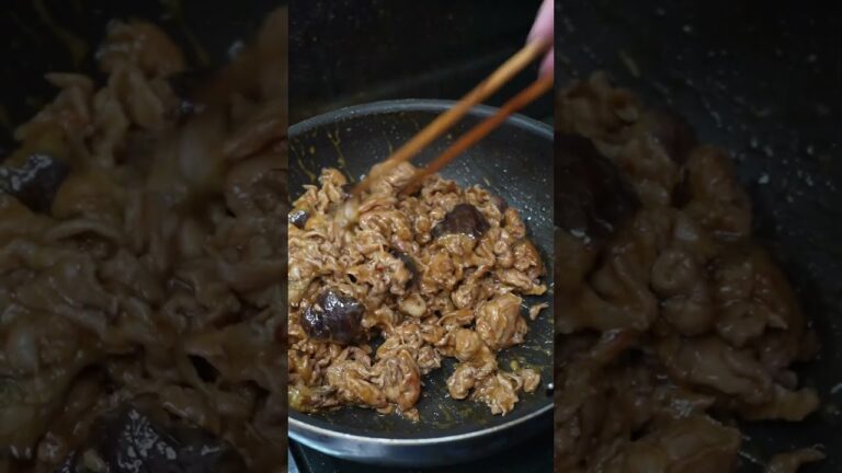 ナスと豚肉の炒め物