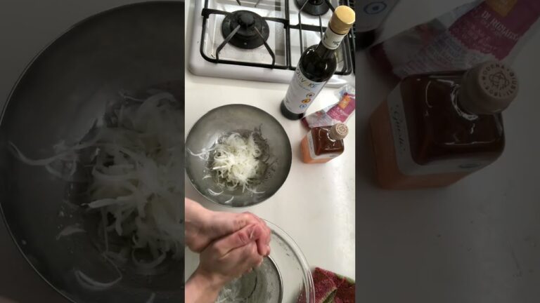 簡単レシピ。タマネギとハムのマリネ#shorts