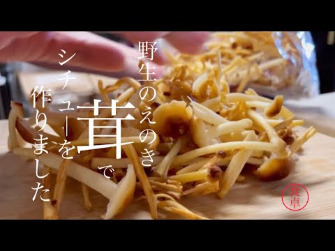 きのこと牛肉のブラウンシチュー