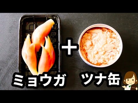 【超簡単！】ミョウガはツナと合わせると最強に美味しくなる♪『やみつきツナミョウガ』の作り方Tuna Myoga