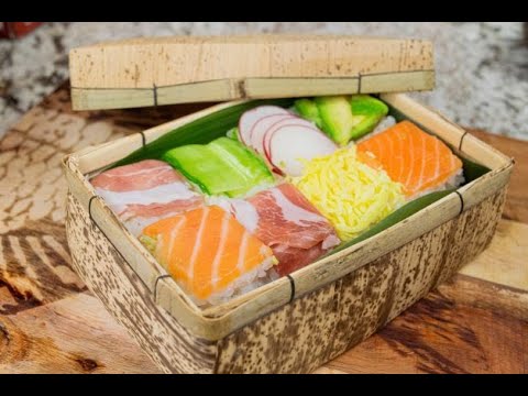 鮭のモザイク寿司 Salmon Mosaic Sushi