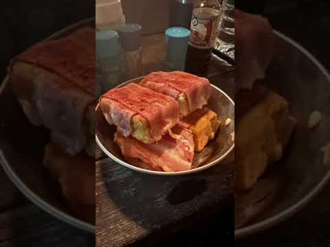 【キャンプ飯】誰でも簡単に作れる厚揚げのベーコン巻き！秒で作れます！