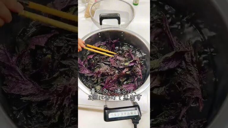 ◣季節の手しごと◥　赤しそジュースの作り方～食育リーダーのオンライン食育講座～