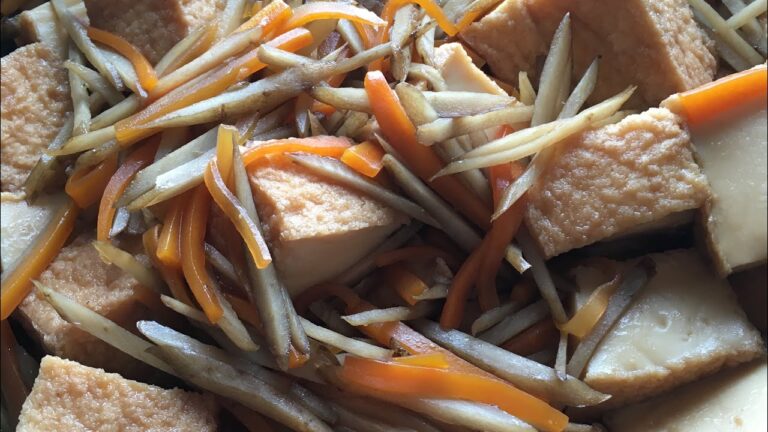 厚揚げとごぼう