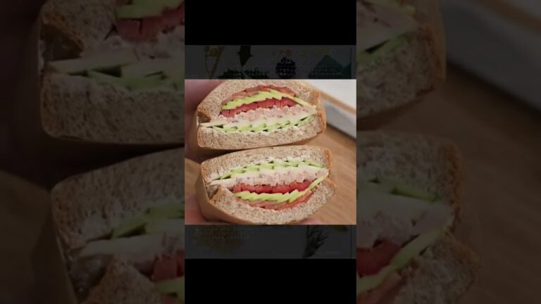 大満足！ツナ缶と彩り野菜のわんぱくサンド！