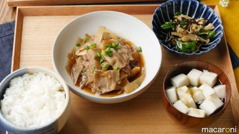 【30分で毎日定食】短時間で旨味しみしみ！ 豚バラ大根 の重ね煮定食 の レシピ 作り方