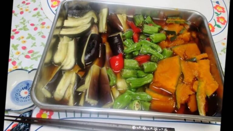 夏野菜を使った出汁びたし
