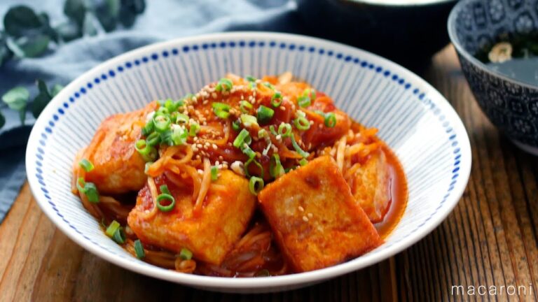 【豆腐ともやしのチリソース炒め】100円おかず！節約＆ボリューム満点🙌