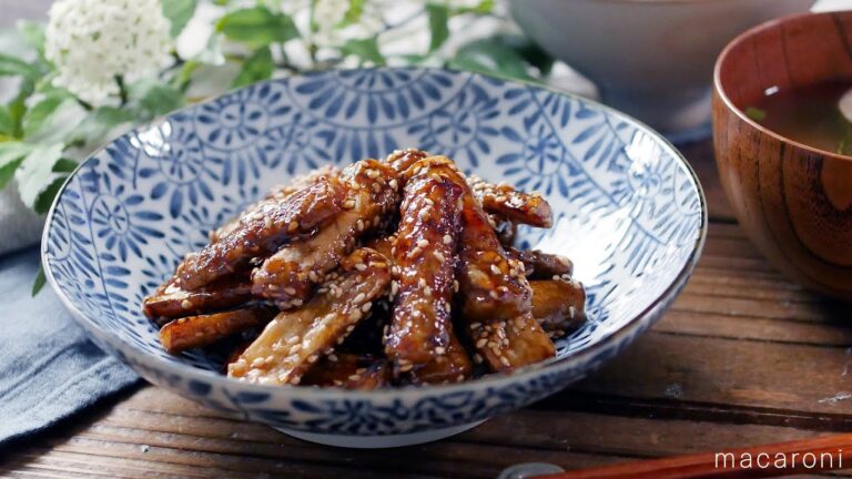 【揚げないごぼうの甘辛揚げ】フライパンで簡単に！おつまみやお弁当おかずにぴったり♪｜macaroni（マカロニ）