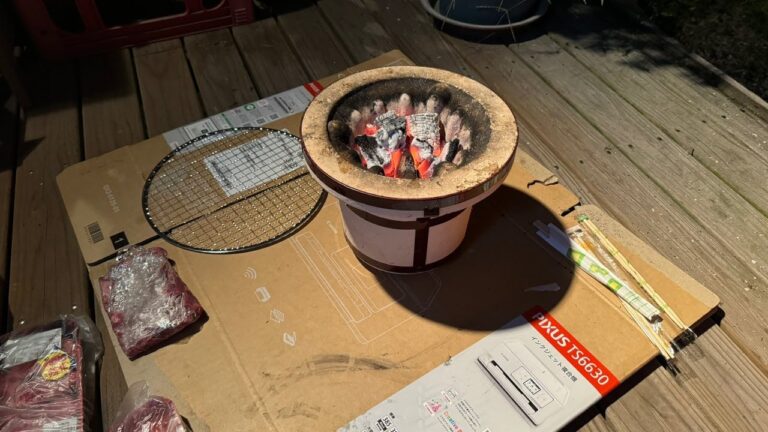 秋の長夜に至高の七輪ライブ