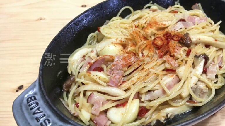 ワンポットパスタ【激辛ペペロンチーノ】