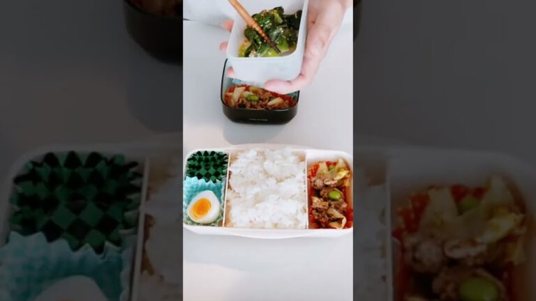 【お弁当作り】ひき肉とキャベツの甘辛炒め #shorts