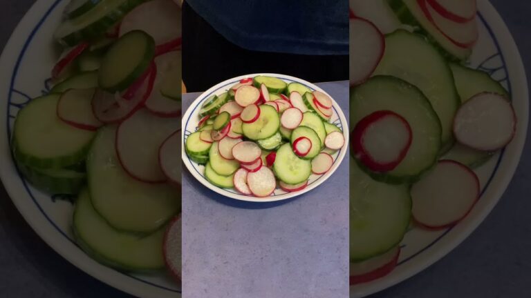 簡単美味いきゅうりとラディッシュの和え物😋
