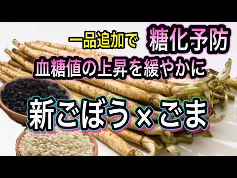 切り方必見！ごぼう×ごまの新しい食べ方【食事に加えて糖化予防】栄養解説と簡単レシピ