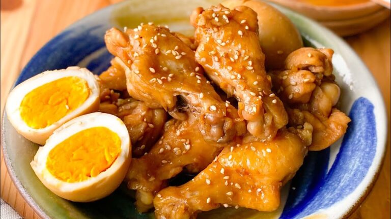 【ご飯が進む】甘辛たれで!手羽元のほったらかし煮