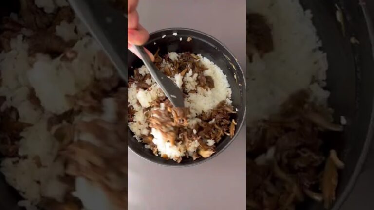 KOZレシピ　～牛肉と舞茸の混ぜごはん～