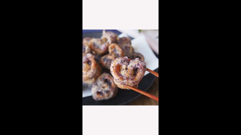 お弁当のおかずにぴったり！かわいいハートの形♪【ちくわのゆかり揚げ】 #shorts