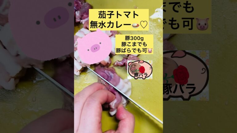 茄子トマトの無水カレー🍛激ウマやばうま♡