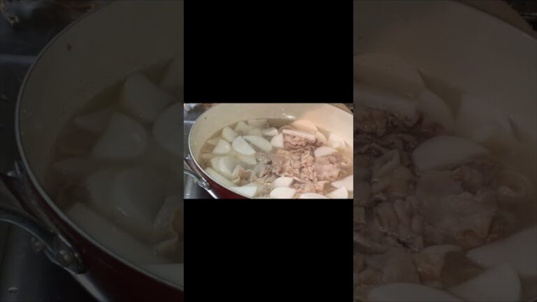 #Shorts 料理初心者必見！！大根と豚バラの煮物の作り方！！！