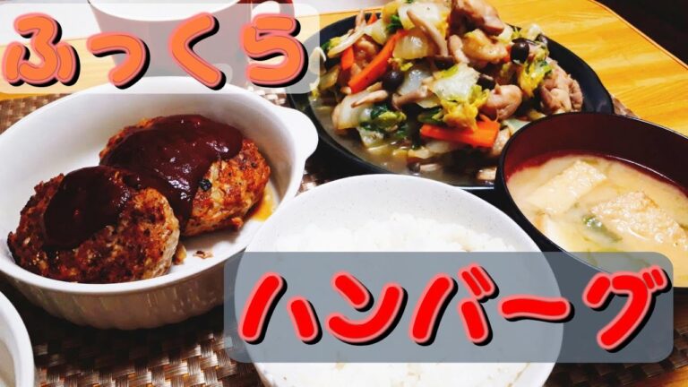 【料理動画#54】ハンバーグ、鶏肉野菜炒め
