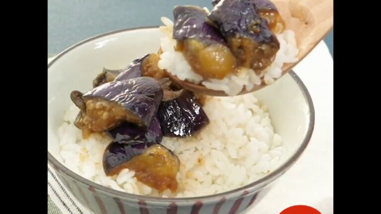 レンジ3分で米止まらない！飯泥棒ナス