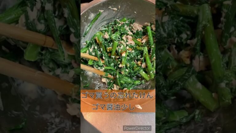 【一瞬すぎて怒られる】春菊サラダ #shorts #目分量 #適当料理 #おつまみ #マヨネーズ