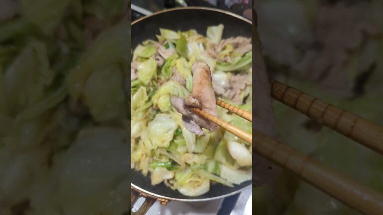 【ずぼら】スタミナ炒め　#かんたんレシピ #ごはん #キャベツ #shorts